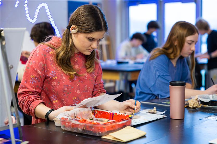 Students create art